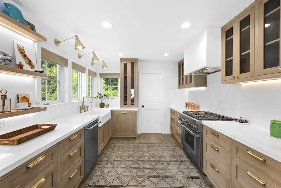 Custom kitchen cabinets built by Deadwood Construction in Ventura
